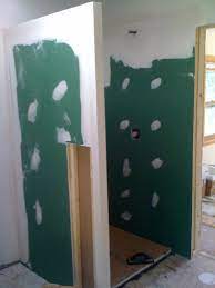Green Drywall Ready For Kerdi Shower