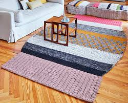 gan rugs striped wool cotton