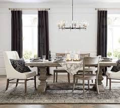 With two 20 leaves for a total length of 120 inches, the sleek and chic axiom dining table features a triangulated surface full of contemporary appeal. Banks Extending Dining Table Pottery Barn