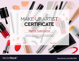 certificate makeup artist education