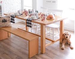 Farmhouse Dining Table And Bench Free