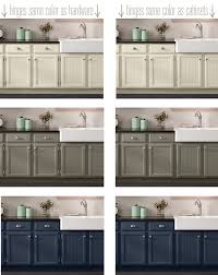 matching hinges to cabinet color