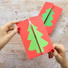 Christmas tree christmas cards from cardsdirect have a special way of growing on people, especially all those people who mean so much to us during the holiday season. Christmas Tree Card Idea Easy Peasy And Fun