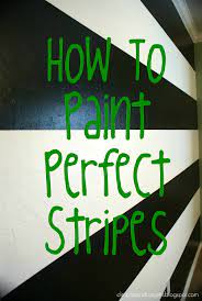 How I Painted A Perfectly Striped Wall