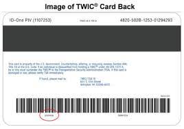 your twic card at airport security