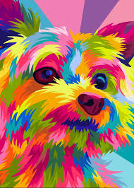 Yorkshire Dog Pop Art Poster Picture