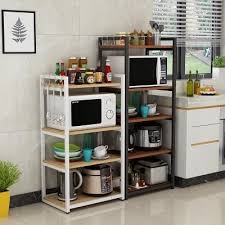 Features include black granite 3/4 inlay top, convenient drop leaf that rises to extend depth to 37 inches, two adjustable shelves on each side, storage drawer, storage cabinet containing adjustable. Stainless Steel Kitchen Microwave Oven Luggage Carrier Kitchen Island Kitchen Storage Organizer Cabinet Rack Racks Holders Aliexpress