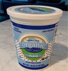 plain organic nonfat yogurt