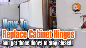 replacing cabinet hinges when doors won