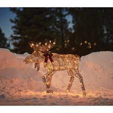 holiday living lighted moose with 80