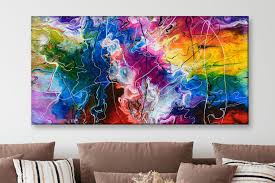 Large Canvas Art Colorful Abstract
