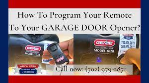remote to your genie garage door opener