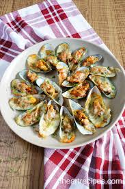 cheesy garlic mussels i heart recipes