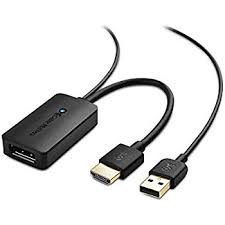 Cable Matters Hdmi To Displayport Adapter Hdmi To Dp Adapter With 4k Video Resolution Support