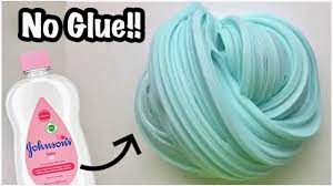how to make no glue baby oil slime