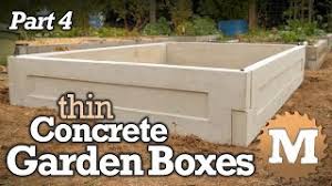 make thin csa concrete garden boxes