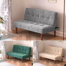 Fabric Sofa Bed Small Bedroom 2 Seater