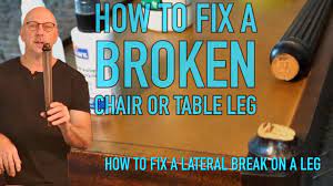 How To Repair A Broken Chair Leg Or Table Leg - DIY Furniture Repair &  Restoration - YouTube