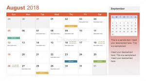 Event Planning Format Of Calendar Presentation Slidemodel