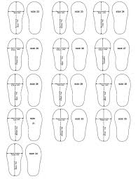 Printable Baby Shoe Size Chart Click To Enlarge Thumbnail