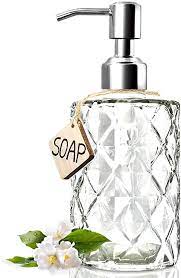 Jasai Diamond Design 350ml Glass Soap