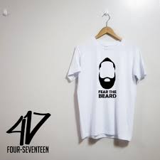 Along with being the best bench player in the league, james harden also rocks the baddest beard. James Harden Fear The Beard Logo Basketball Fan Shirt Unisex Shopee Philippines