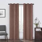 Eclipse Reagan Grommet Top Curtains for Bedroom, Single Panel, 38" x 95", Brick