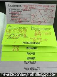 Free Quadrilaterals Foldable Flipbook Math Classroom