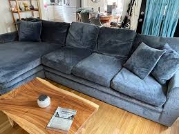 goose down sofa with extra wide chase