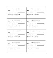 40 Appointment Cards Templates Appointment Reminders