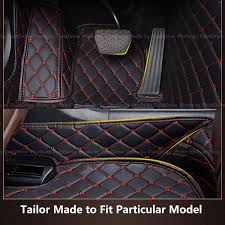 3d pu leather car floor mat set