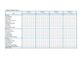 Kids Chores Chart Free Chore Template Interior Monologue In