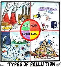 types of pollution digram for 5 cl