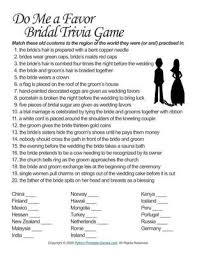 What is the bride's birthdate? Wedding Games