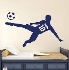 Personalized Soccer Wall Decal Football