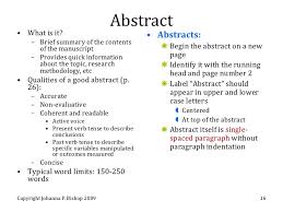 Rey Ty  How to Write a Good Abstract for an Academic Paper SP ZOZ   ukowo