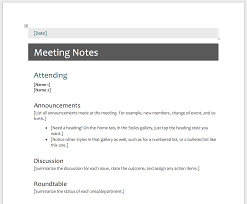 The Dos And Donts Of Meeting Minute Templates Knowtworthy