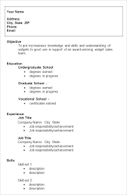 Examples Of Resume Template Metabots Co