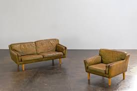 Leather Sofa By Illum Wikkelsø For