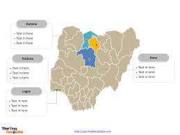 Free Nigeria Editable Map Free Powerpoint Templates