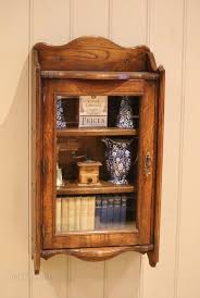 Oak Glazed Wall Cabinet Antiques Atlas