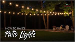 how to hang patio lights