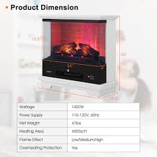 27 Inch Freestanding Electric Fireplace