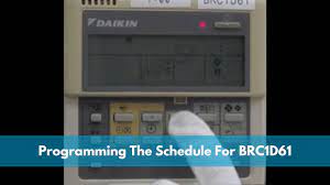 programming the schedule for brc1d61