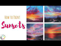 How To Paint Sunsets Acrylic Painting