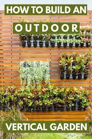 how to build an outdoor vertical garden