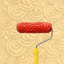 Red Rubber Yms Designer Paint Roller