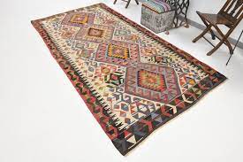 vine turkish wool kilim rug