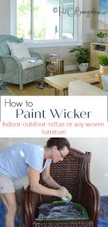 How To Paint Wicker Furniture Quickly