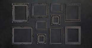 Black On Black Gallery Wall Frames